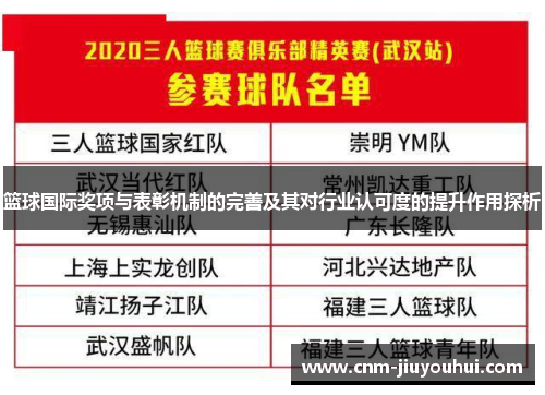 篮球国际奖项与表彰机制的完善及其对行业认可度的提升作用探析 篮球国际奖项与表彰机制的完善及其对行业认可度的提升作用探析